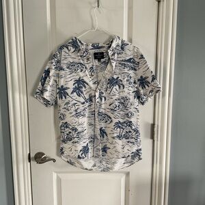 American Eagle Palm Tree Button Up